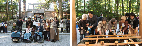 伊勢神宮にて記念撮影